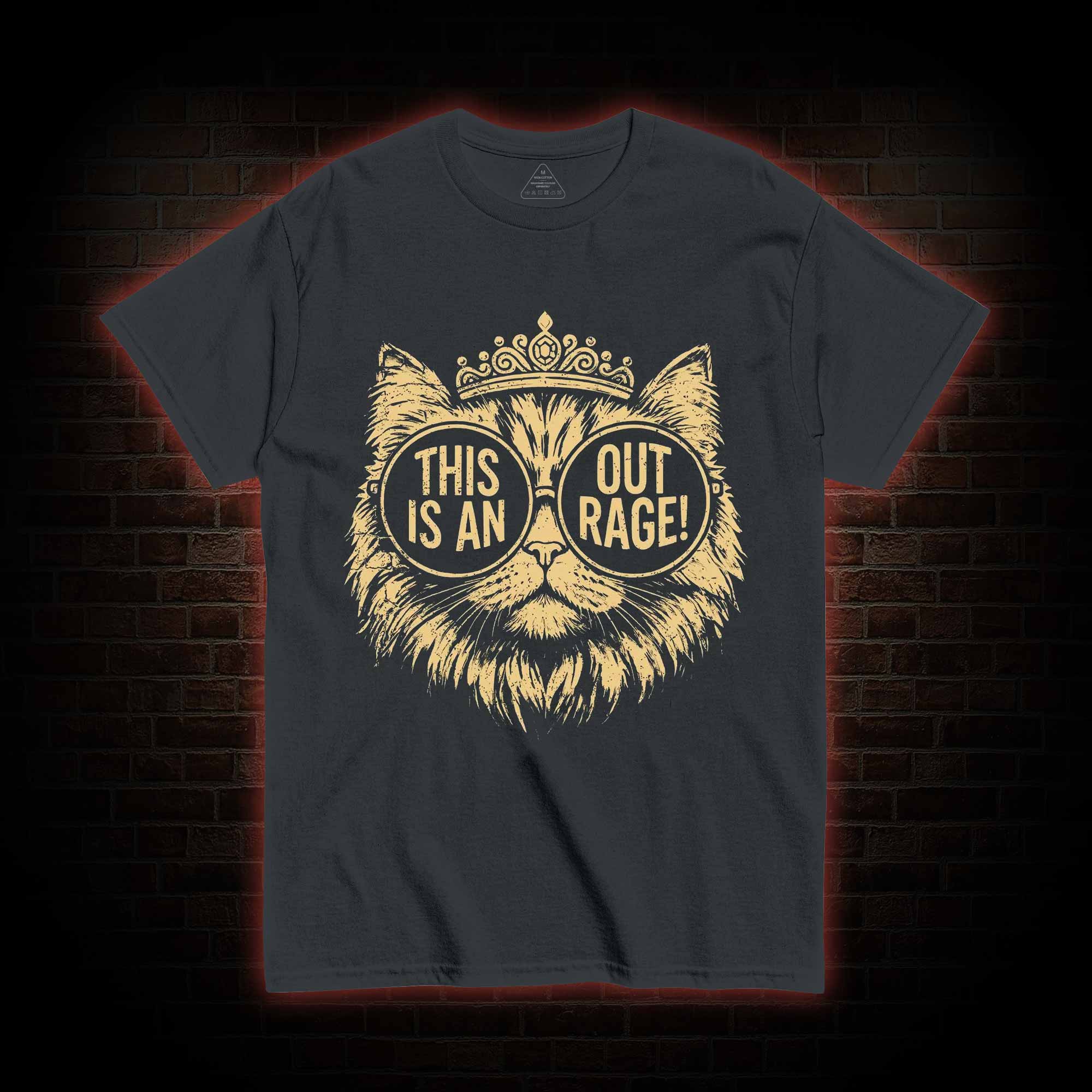 This is an Outrage T-shirt