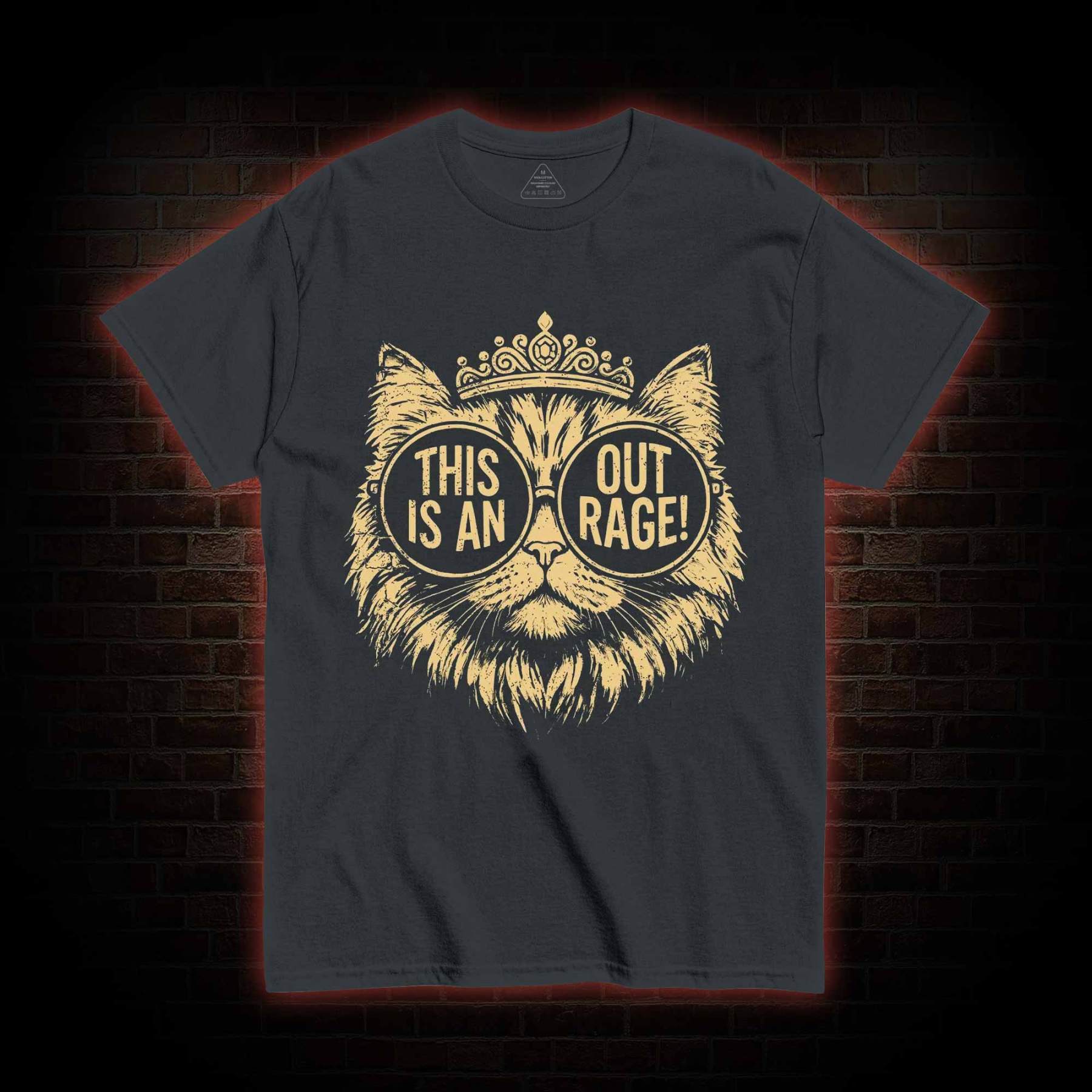 This is an Outrage T-shirt