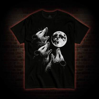 Possums Howling to Moon T-shirt