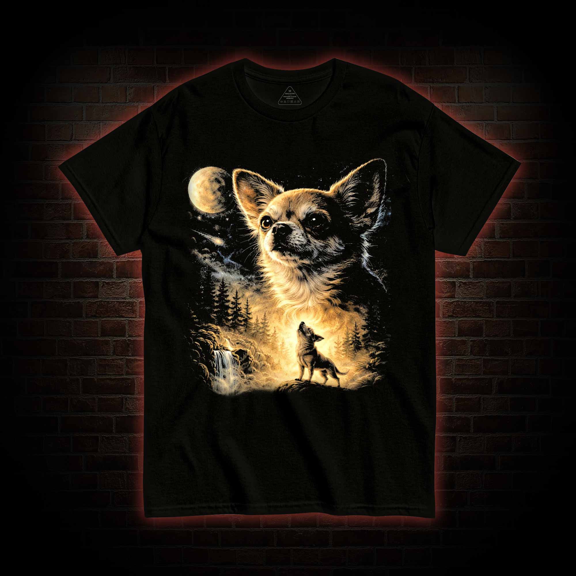 Chihuahua Howling to the Moon T-shirt