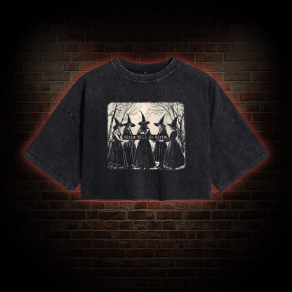Girl Will be Girl Washed Cropped T-shirts