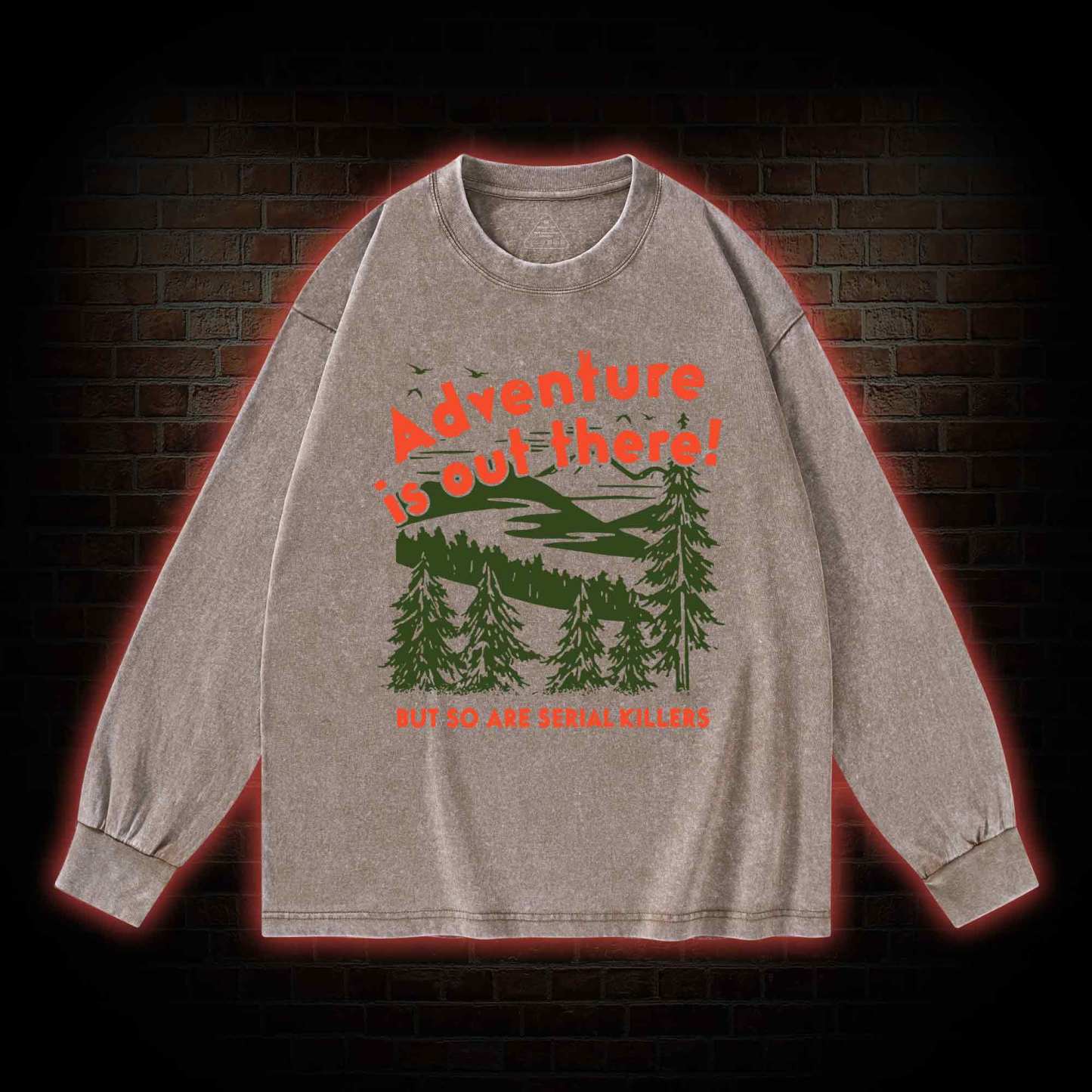 Adventure Is Out There Washed Long-Sleeve T-shirt