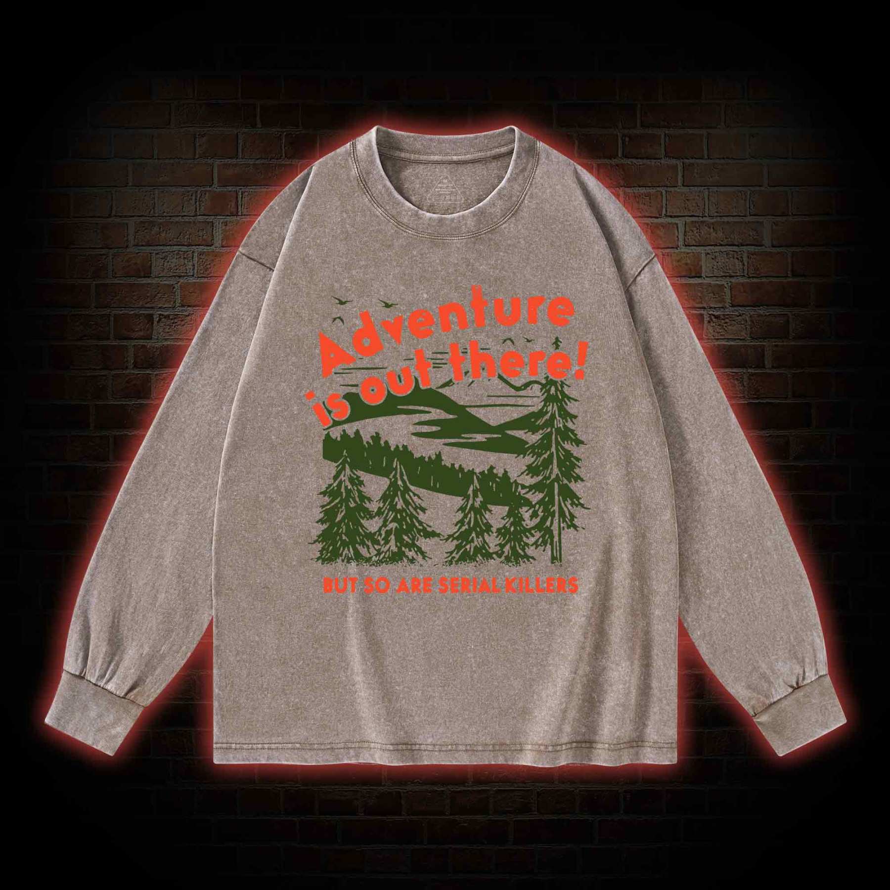 Adventure Is Out There Washed Long-Sleeve T-shirt