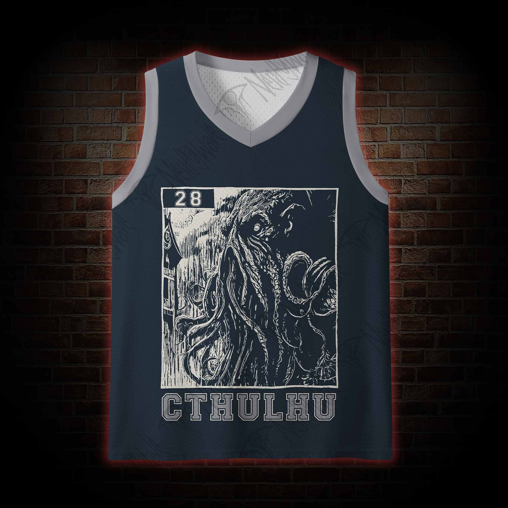 Cthulhu Fhtagn Mesh Jersey Tank Top