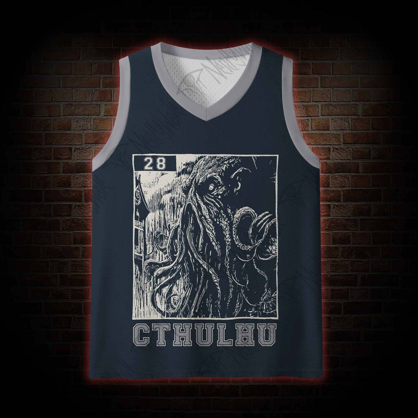 Cthulhu Fhtagn Mesh Jersey Tank Top