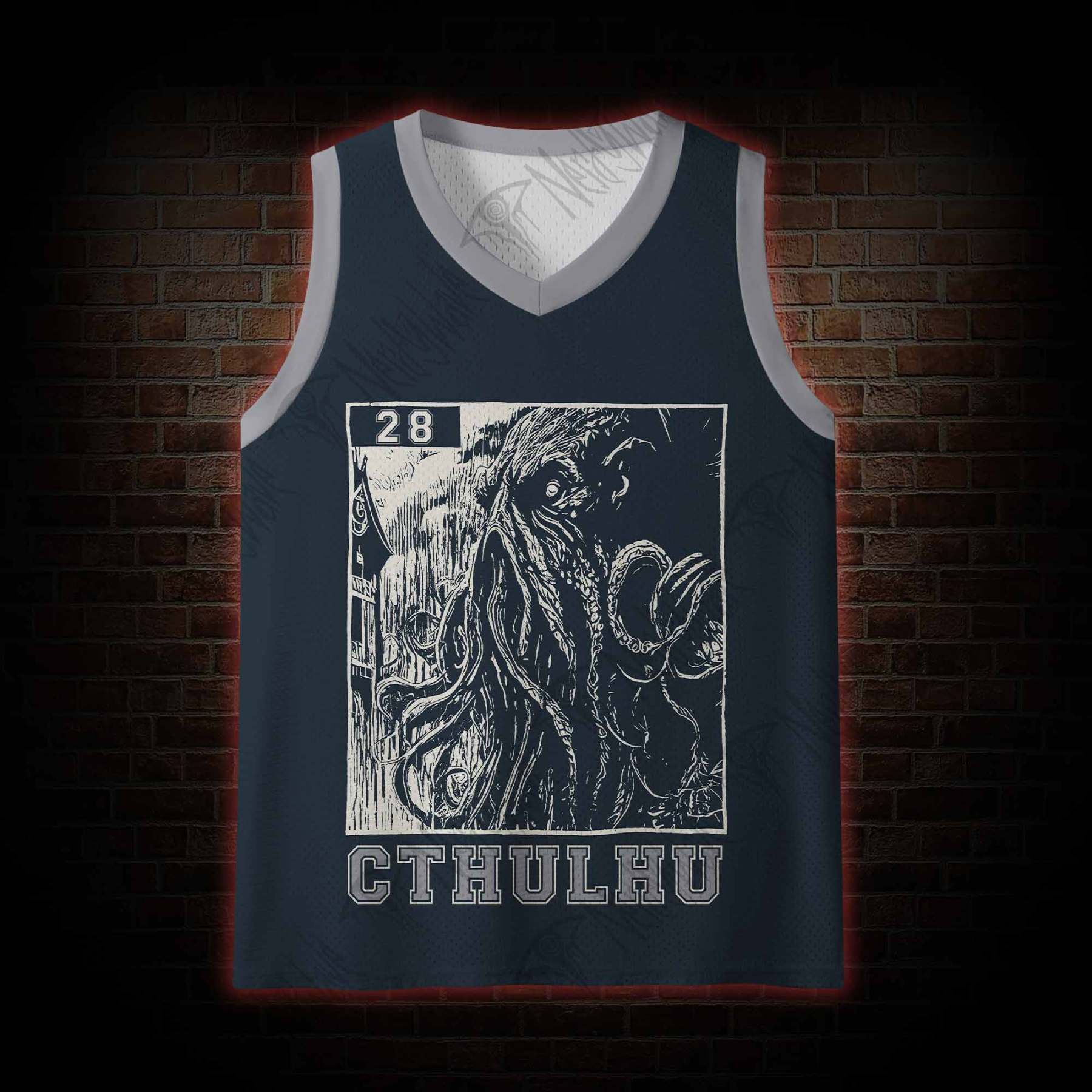 Cthulhu Fhtagn Mesh Jersey Tank Top