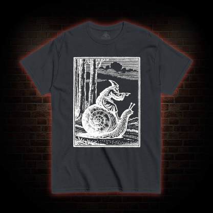 Medieval Snail Rider T-shirt