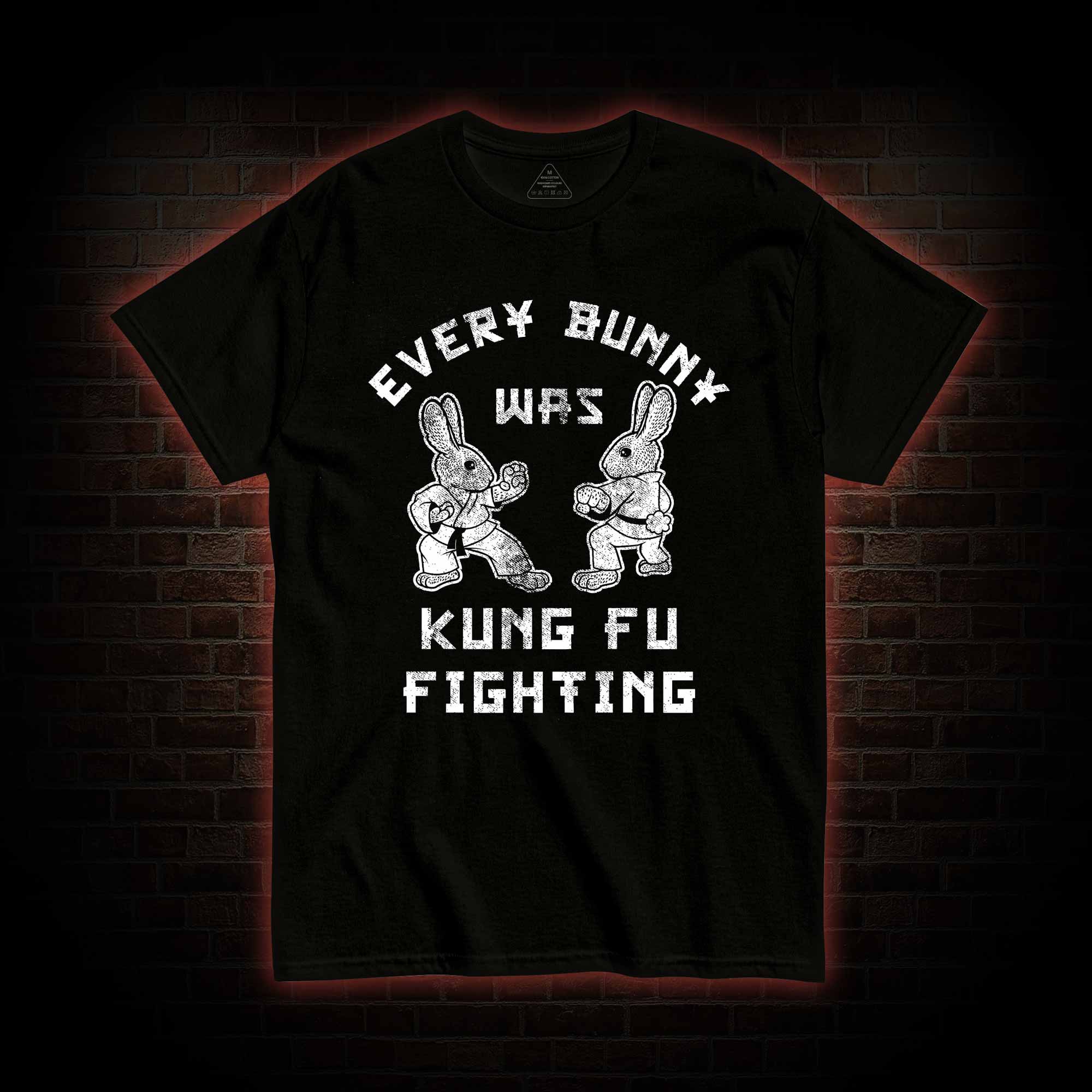 Kung Fu Fighting Bunny T-shirt