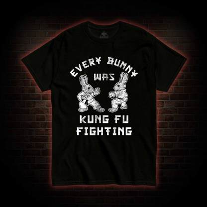 Kung Fu Fighting Bunny T-shirt