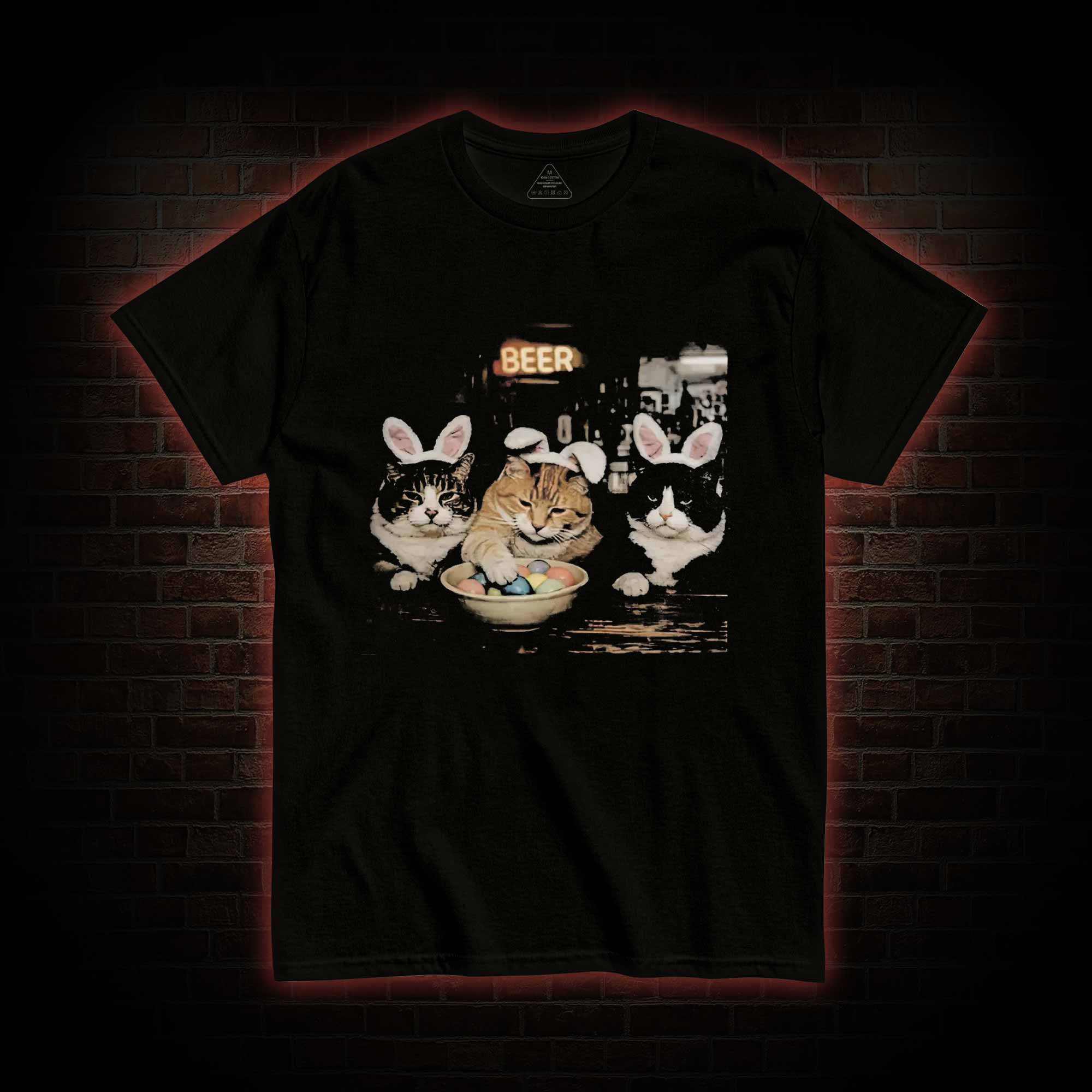 Easter Bunny Cats Bar T-shirt