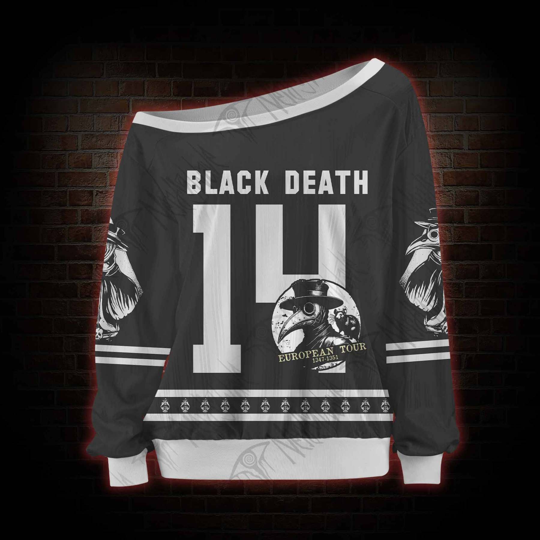Black Death European Tour Off Shoulder Jersey