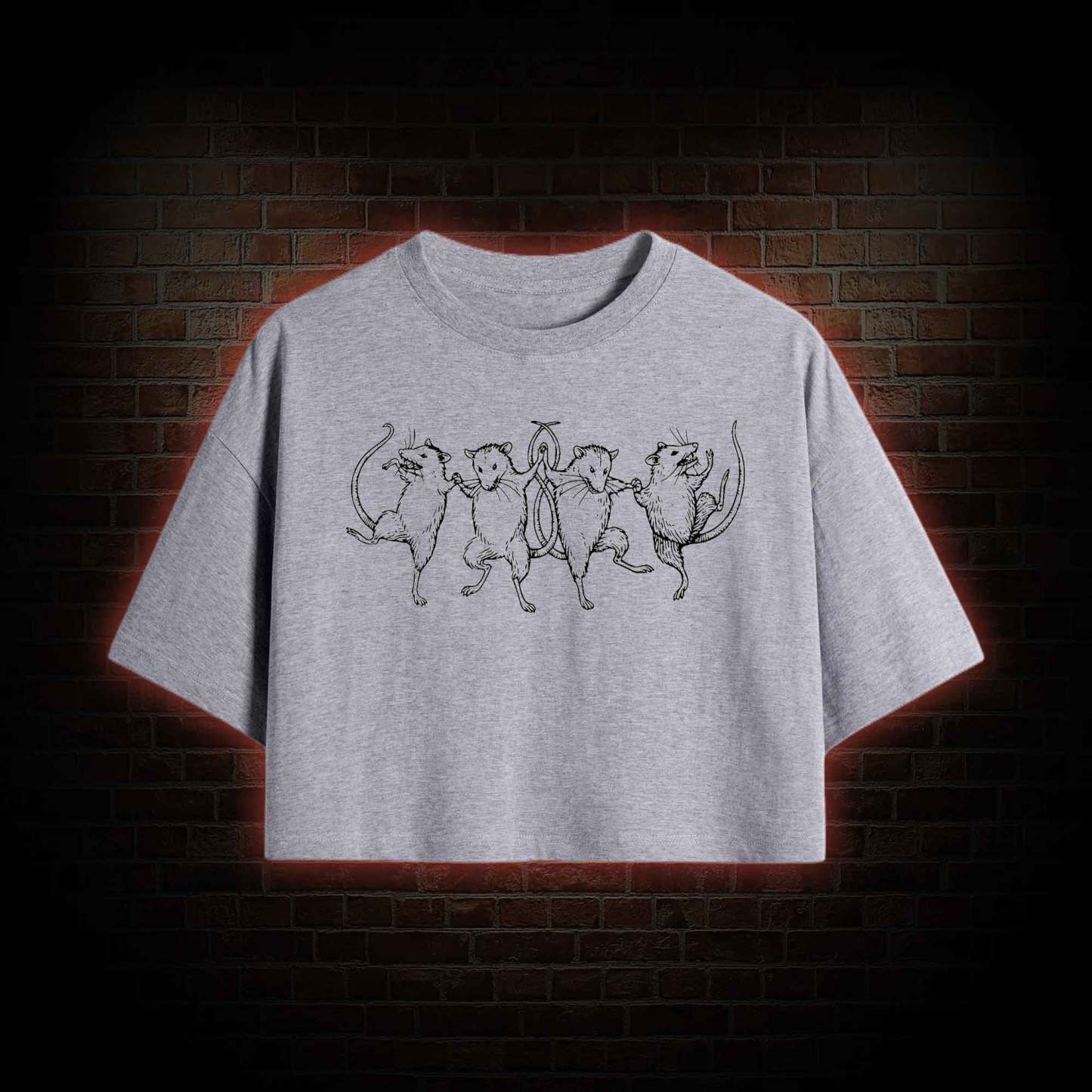 Dancing Rats Crop Top