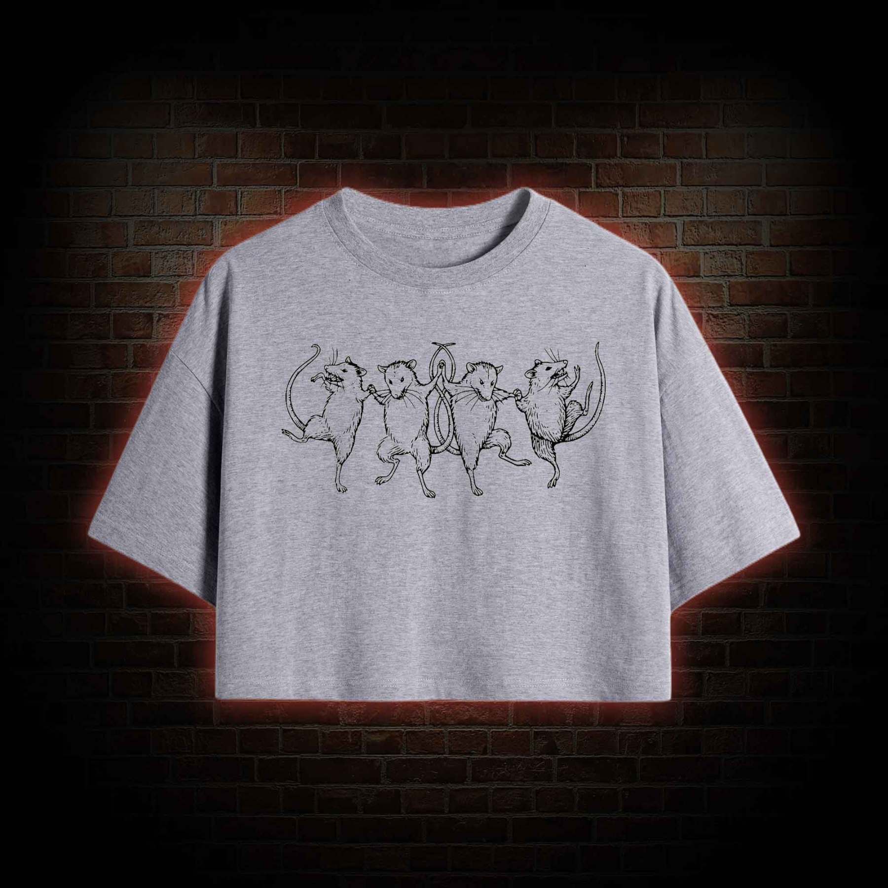 Dancing Rats Crop Top