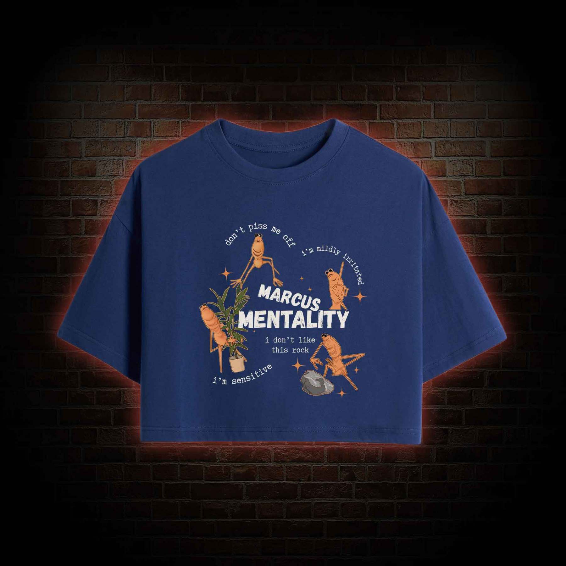 Marcus the Worm Crop Top