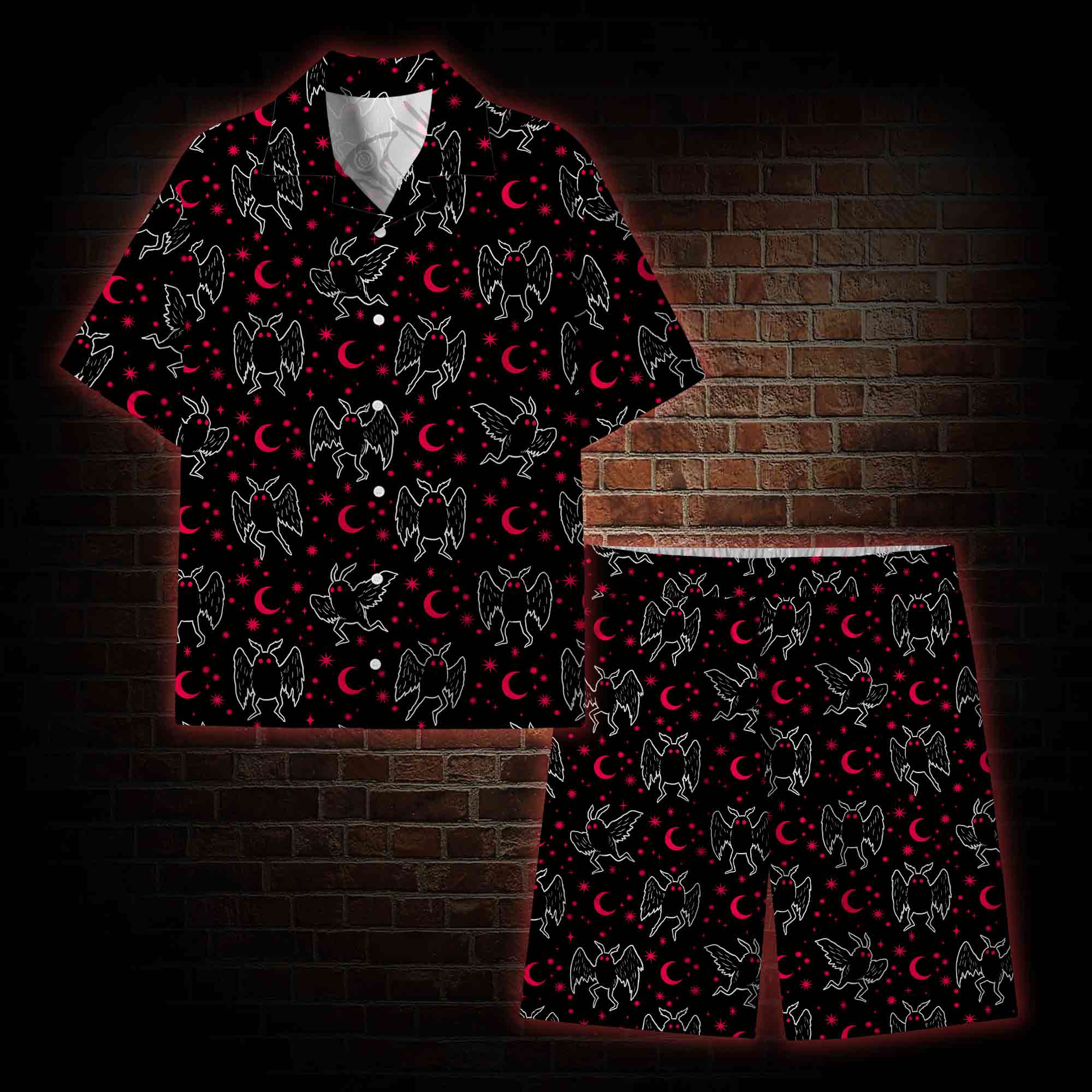 Mothman Night Graphic Resort Set