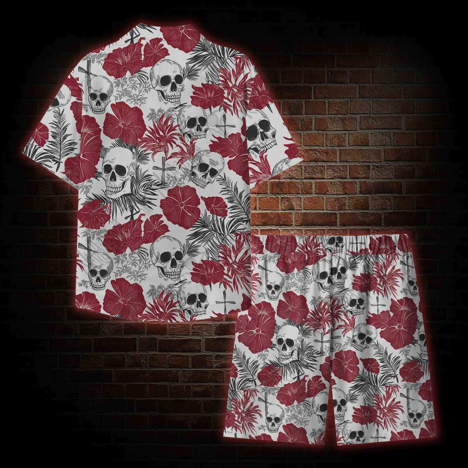 Poppy and Skull Graphic Resort Set