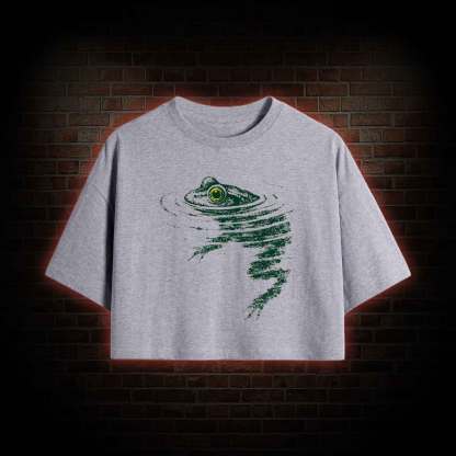 Frog Swimming Crop Top
