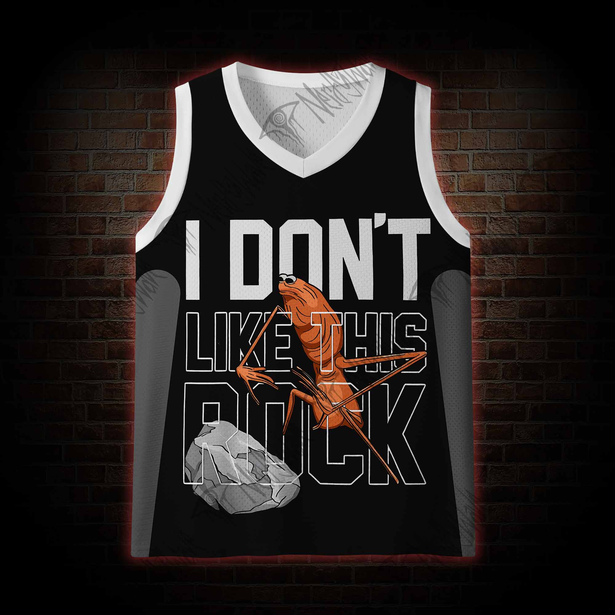 I Don't Like This Rock Mesh Jersey Tank Top