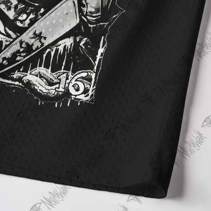 Warning Chaos Violence Bloodshed Mesh Jersey Tank Top