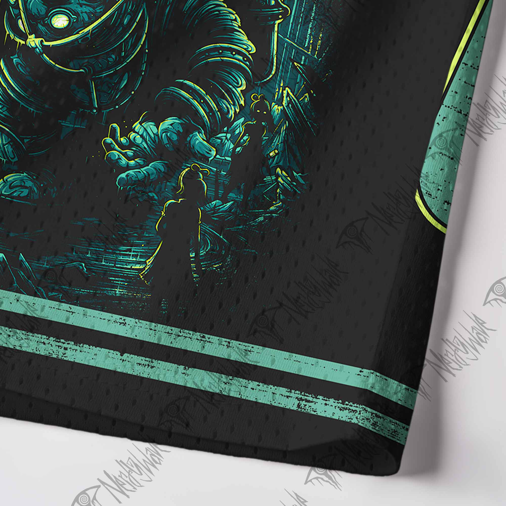 Underwater City Mesh Jersey Tank Top