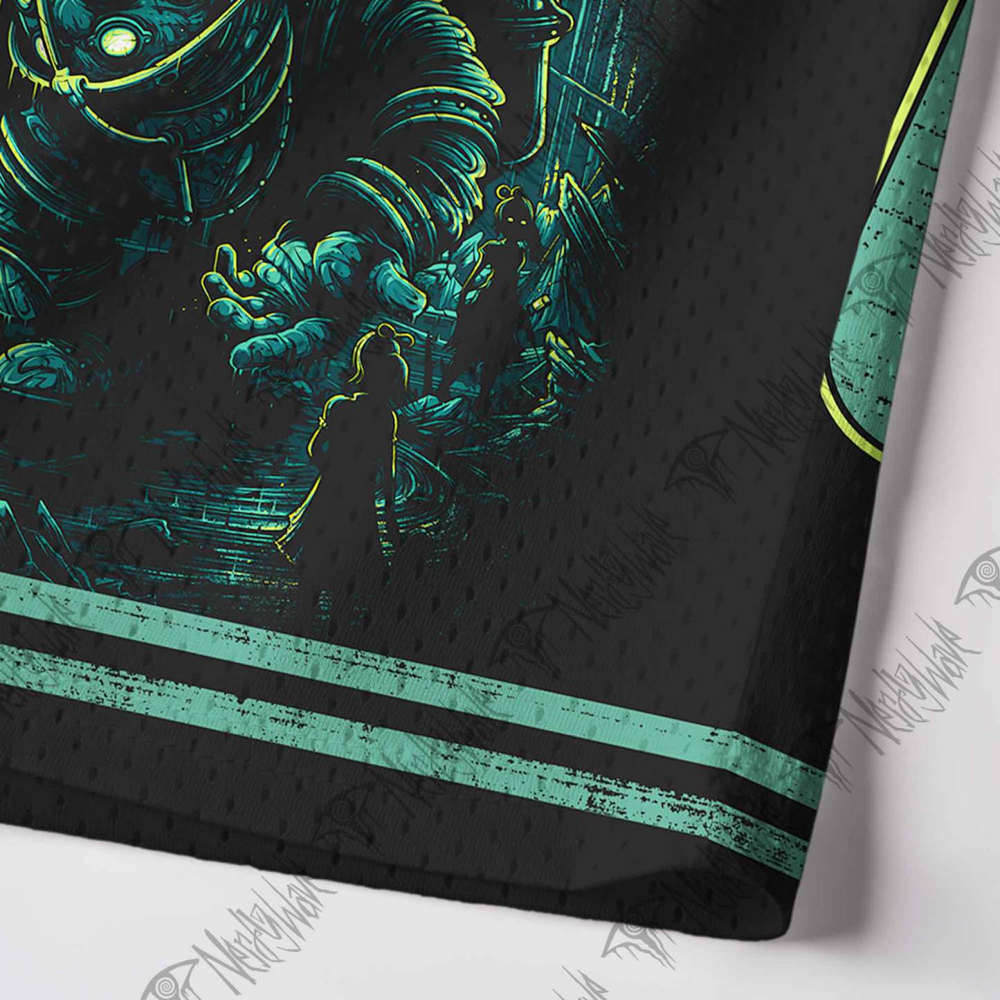 Underwater City Mesh Jersey Tank Top