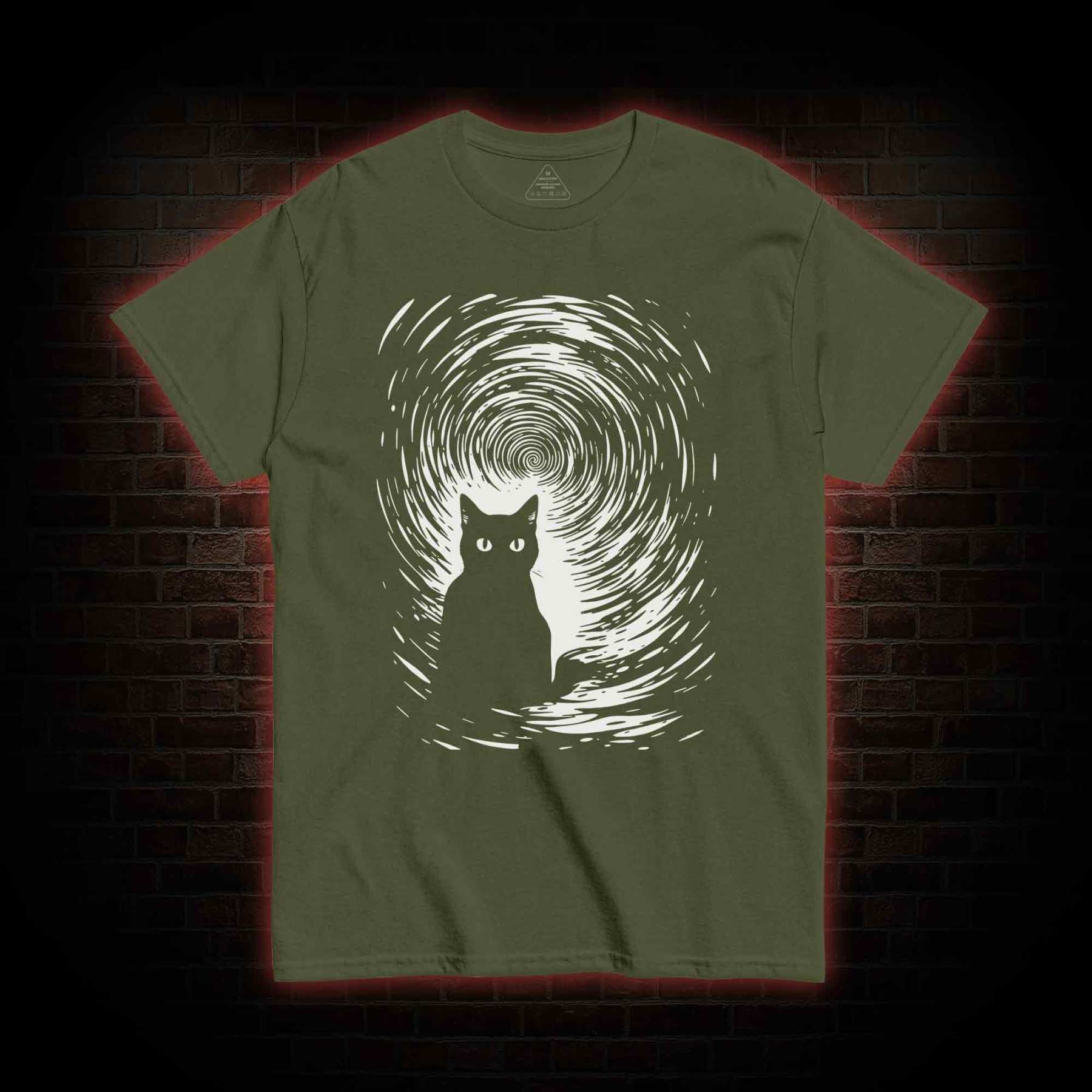 Retro Black Cat T-shirt