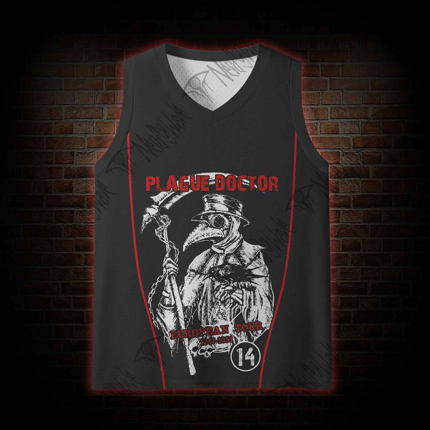Plague Doctor Mesh Jersey Tank Top
