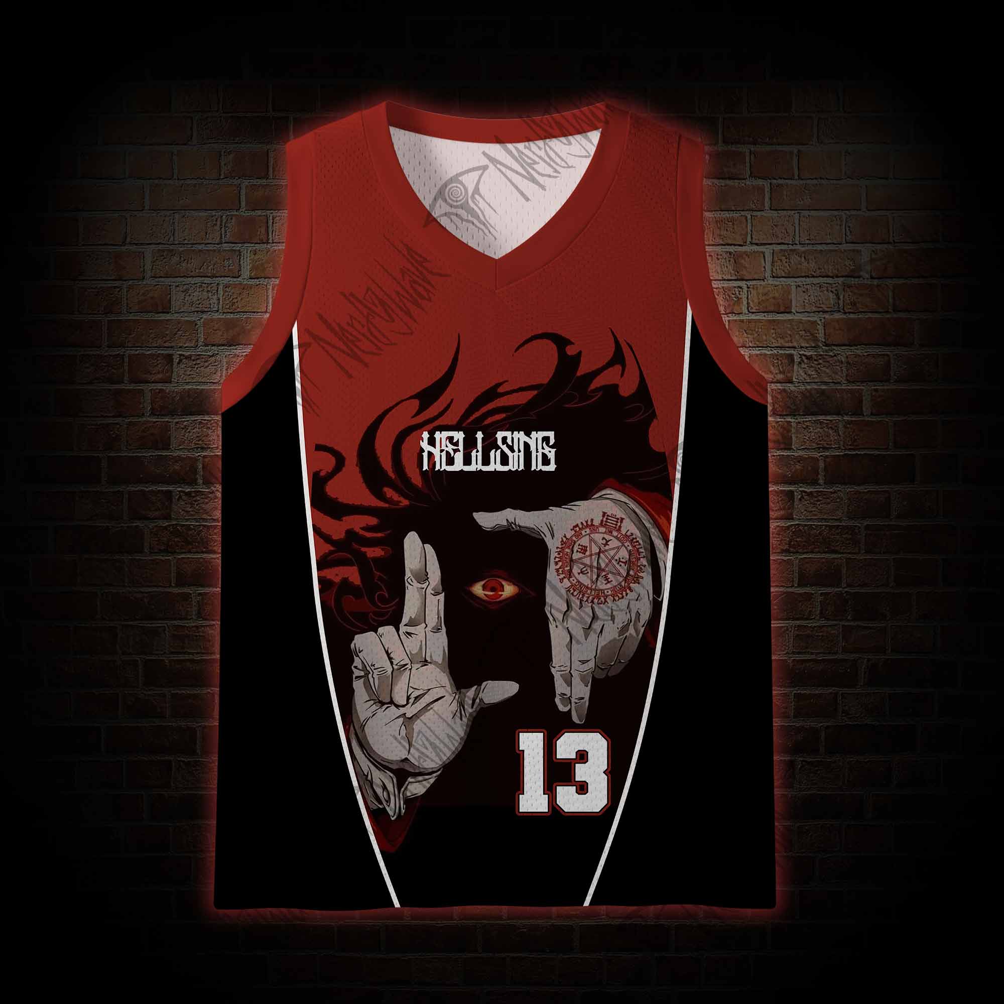 Occult Sign Mesh Jersey Tank Top