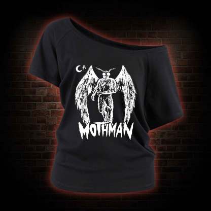 Mothman Off Shoulder T-shirts