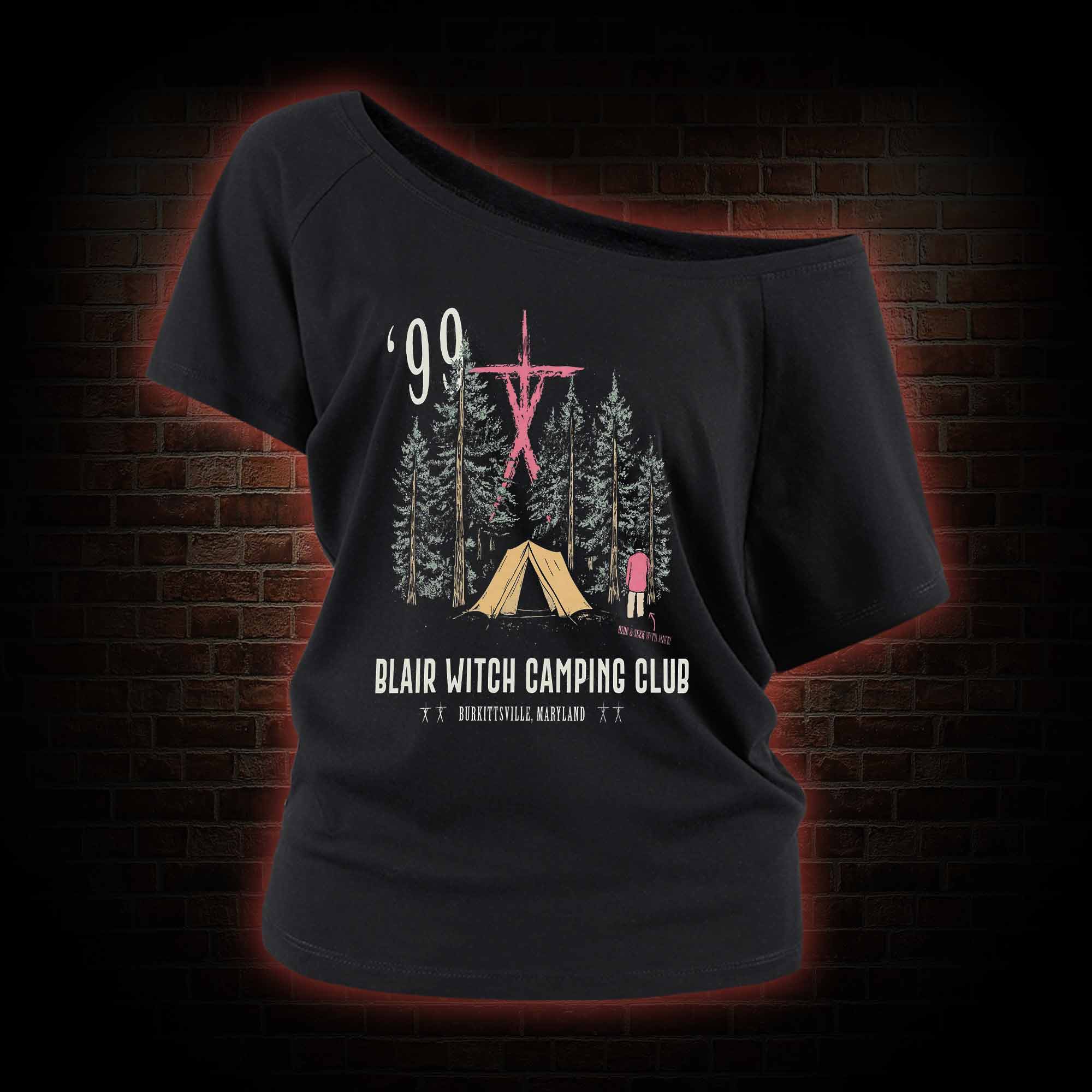 Witch Camping Off Shoulder T-shirts