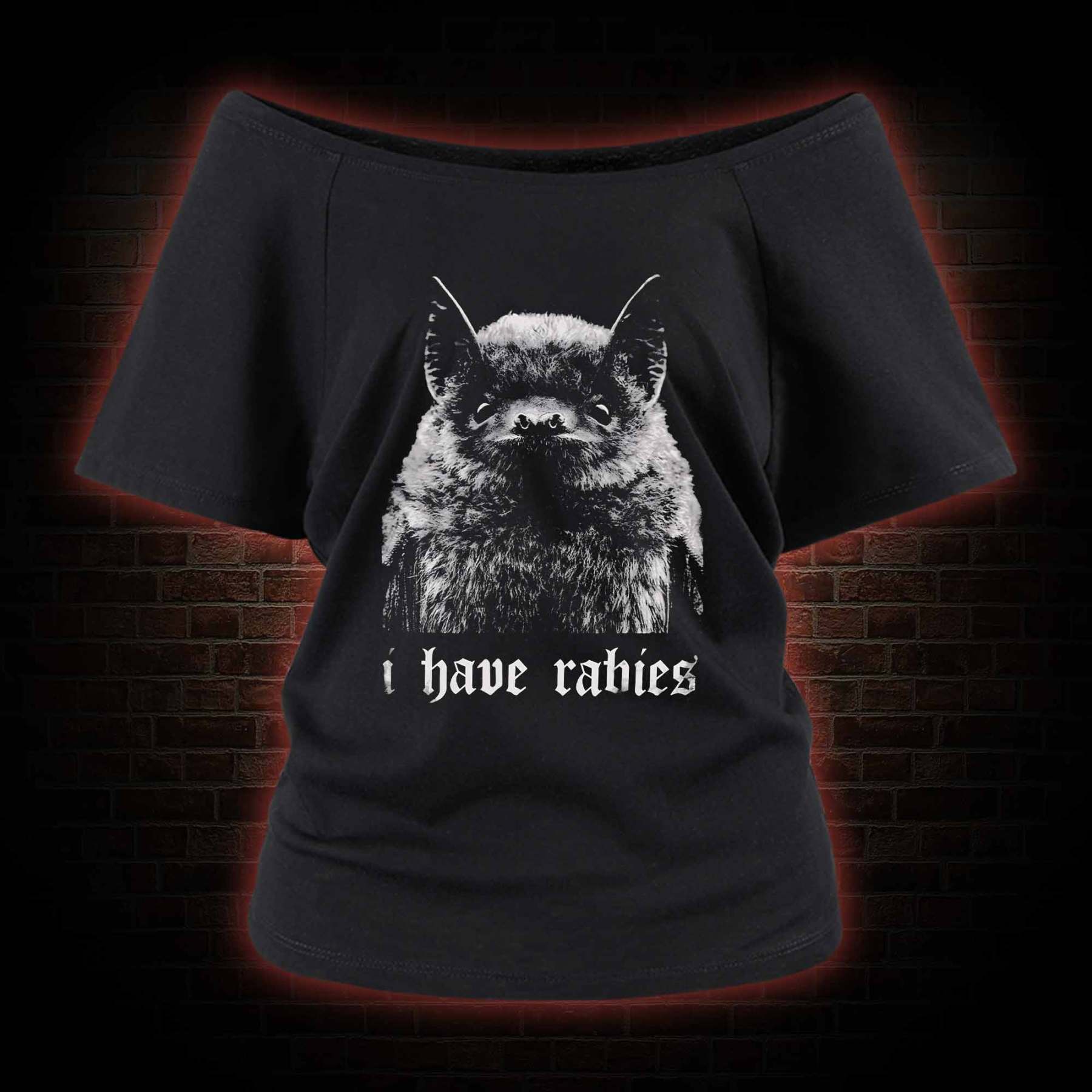 I Have Rabies Off Shoulder T-shirts