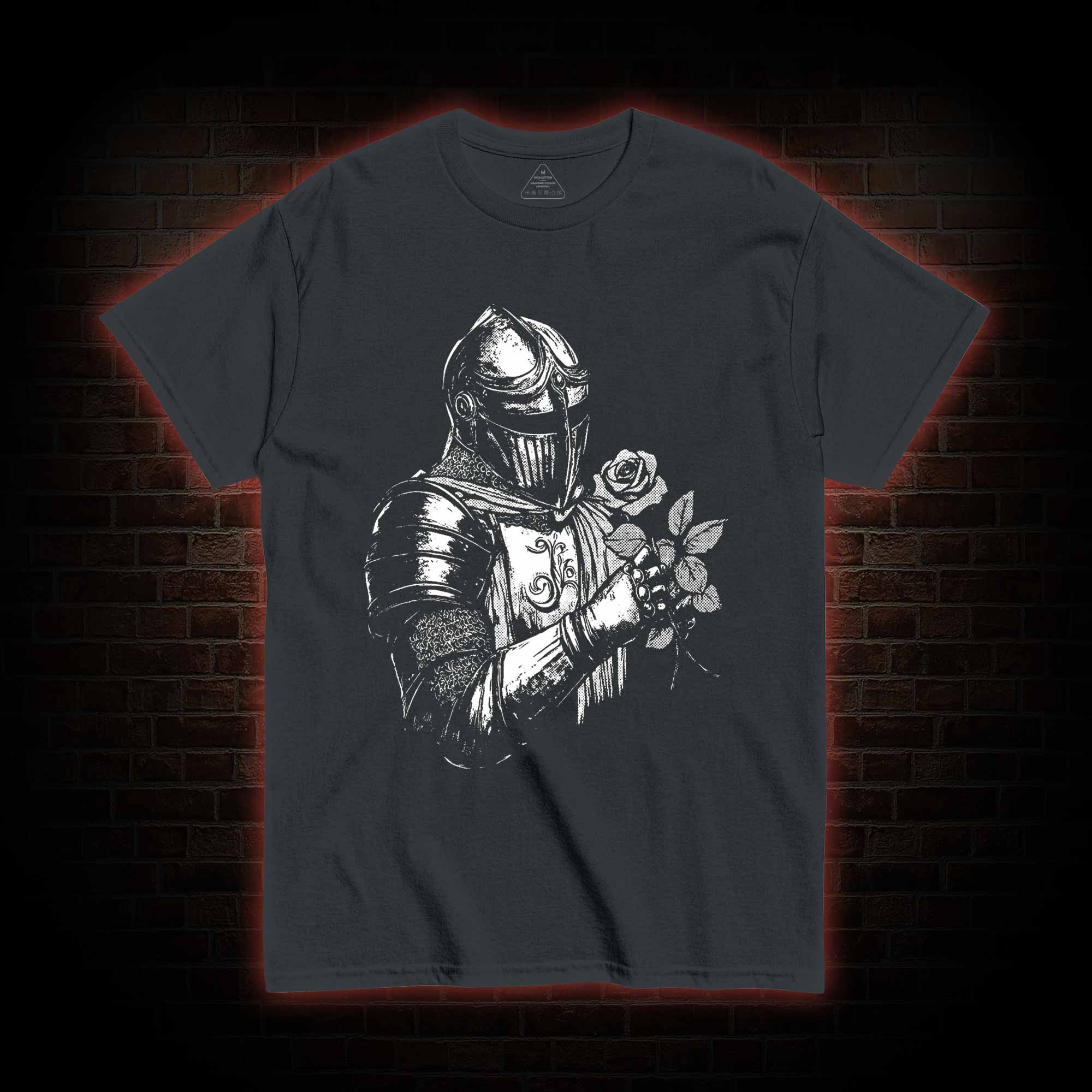 Knight Holding Roses T-shirt