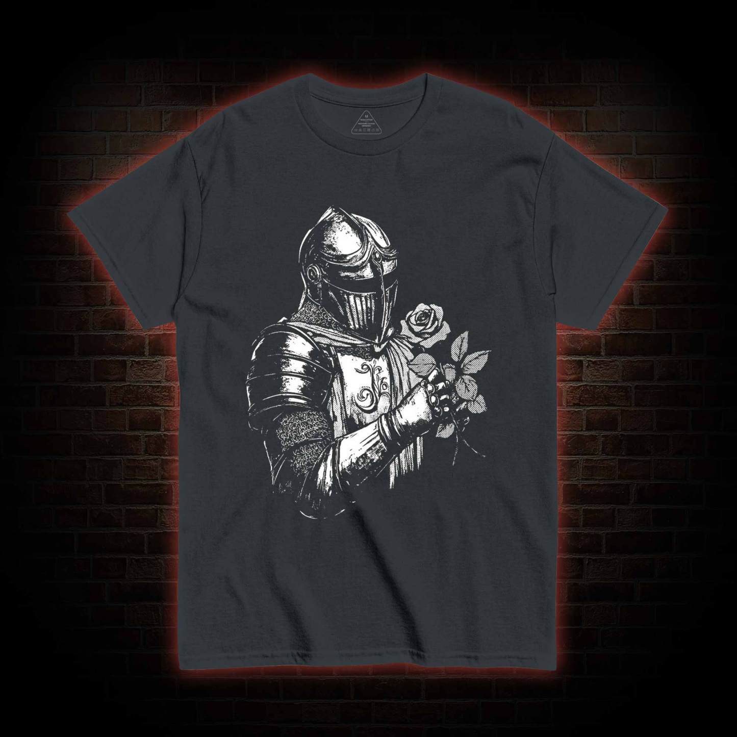 Knight Holding Roses T-shirt
