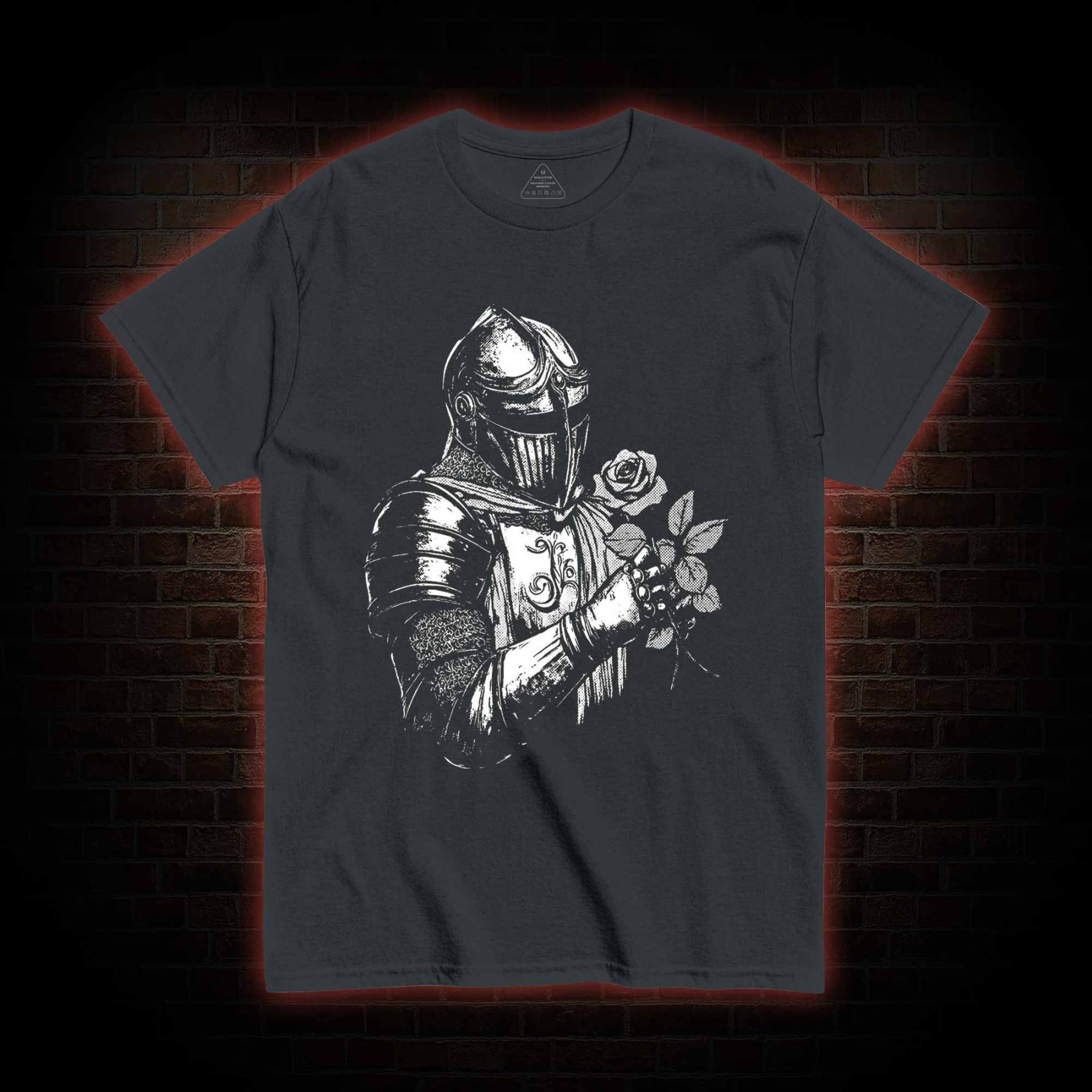 Knight Holding Roses T-shirt