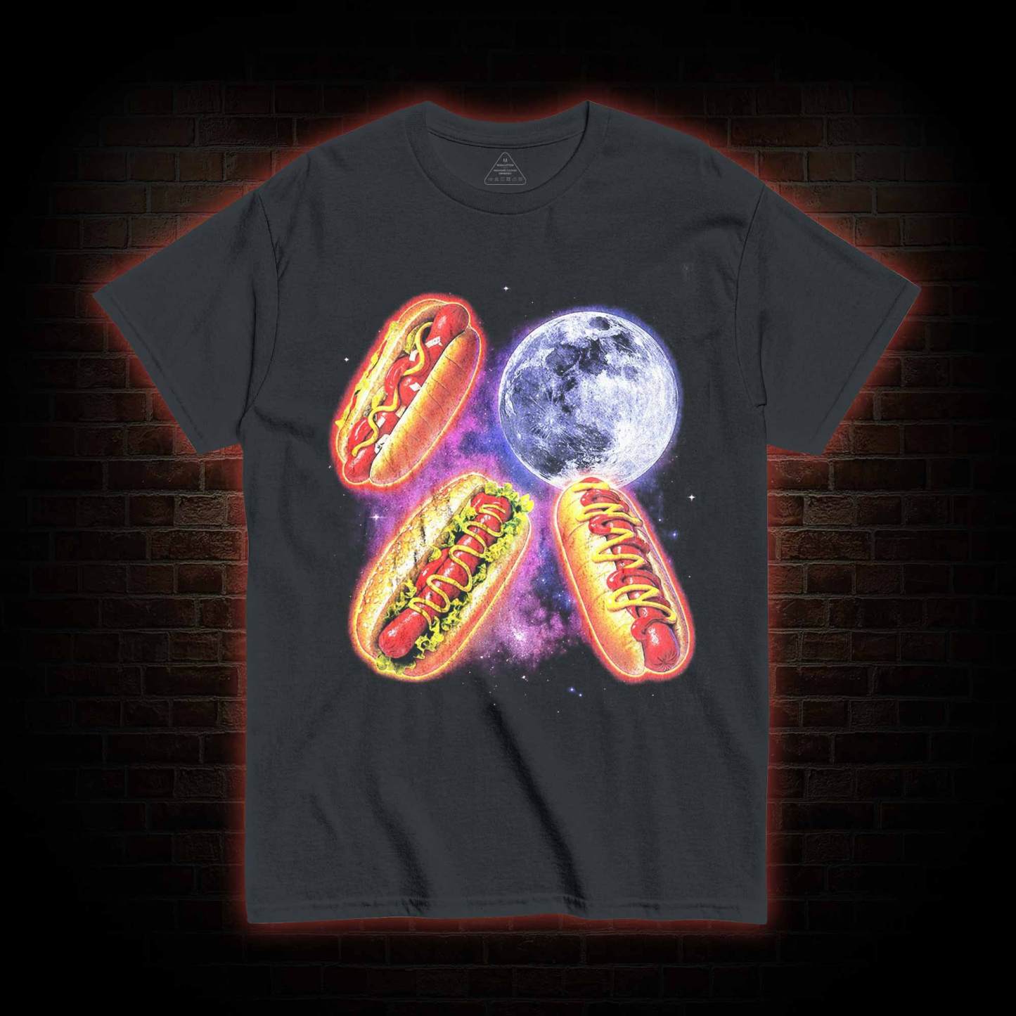 Retro Hot Dog Moon T-shirt