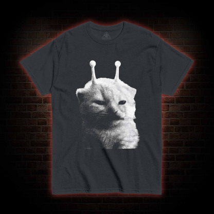 Silly Cat Alien T-shirt