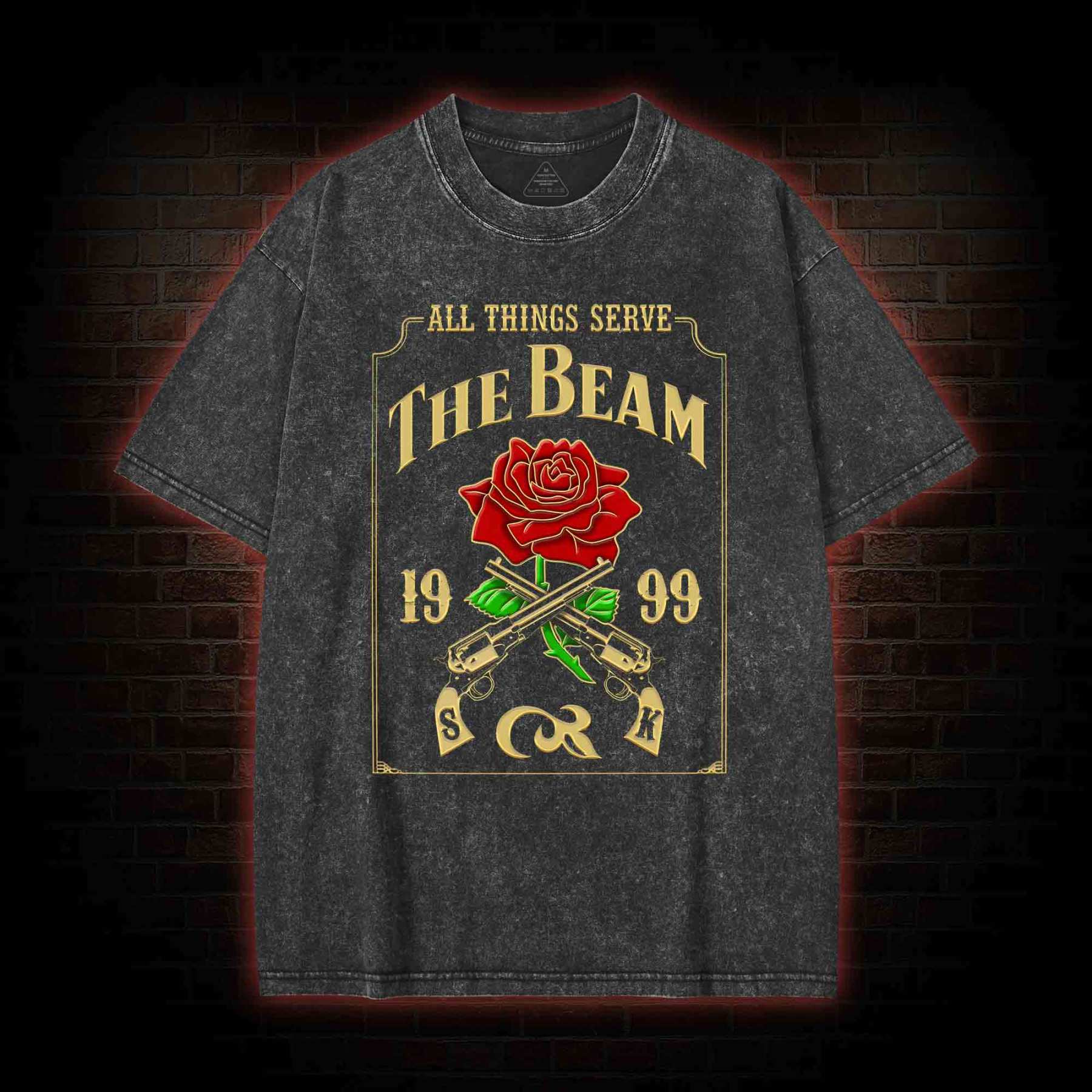 All Things Serve the Beam Washed T-shirt