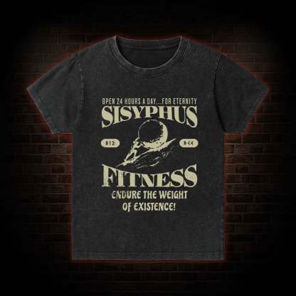 Sisyphus Fitness Kid Washed T-Shirt