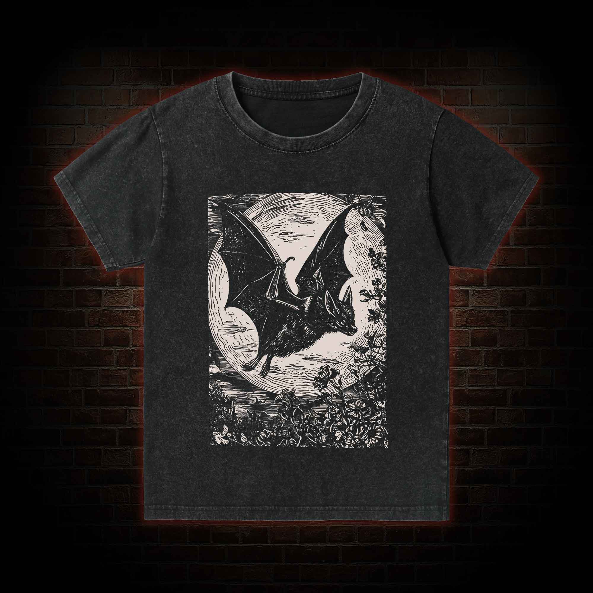 Medieval Bat Kid Washed T-Shirt