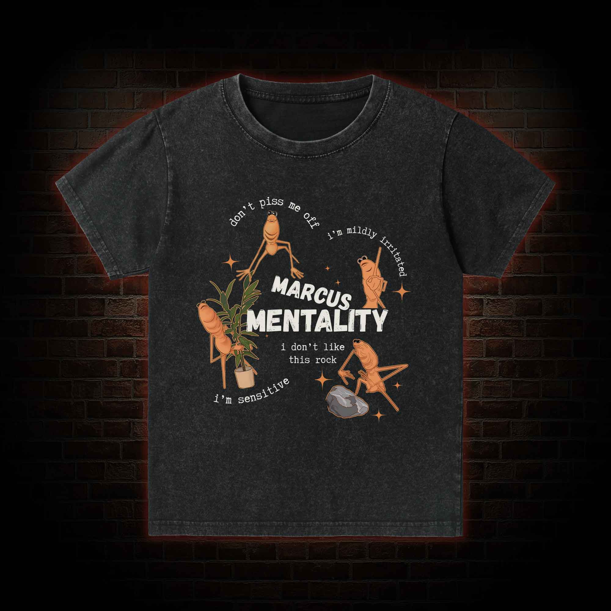 Marcus the Worm Kid Washed T-Shirt