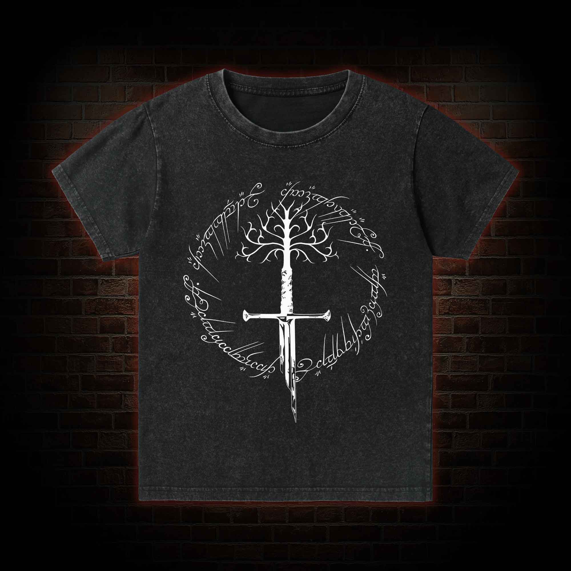 Ring Inspired  Kid Washed T-Shirt