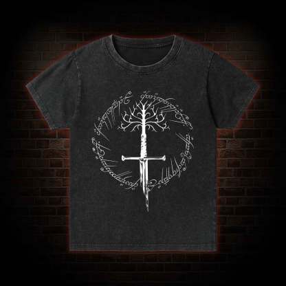 Ring Inspired  Kid Washed T-Shirt