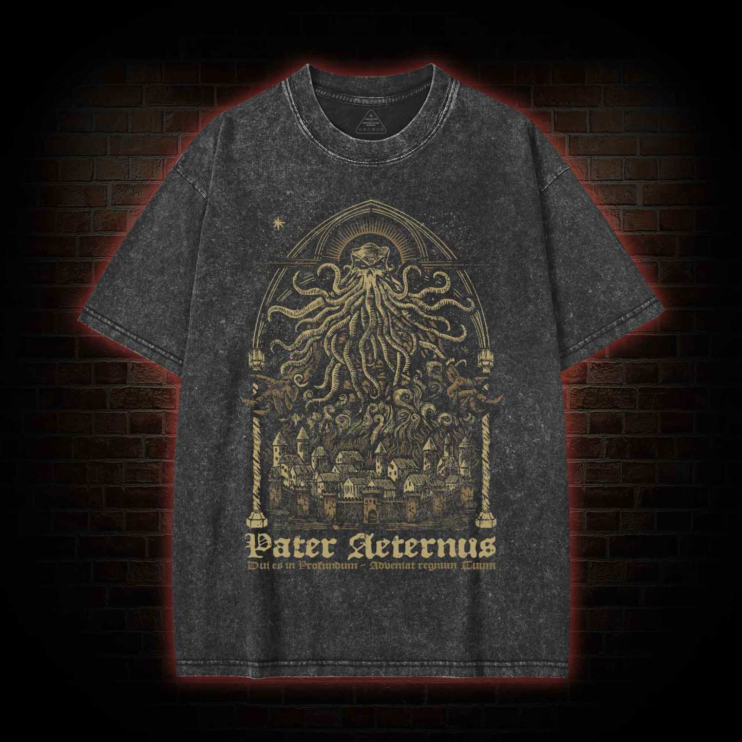 Pater Aeternus Call of Cthulhu Washed T-shirt