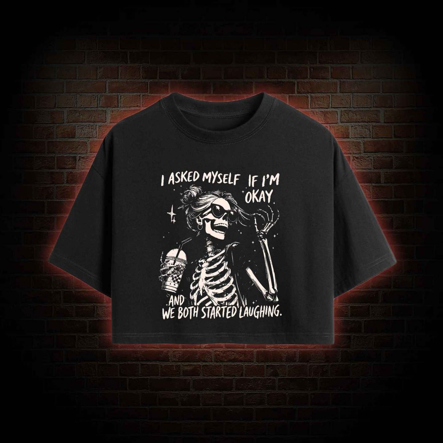 I Asked Myself If I'm Okay Crop Top