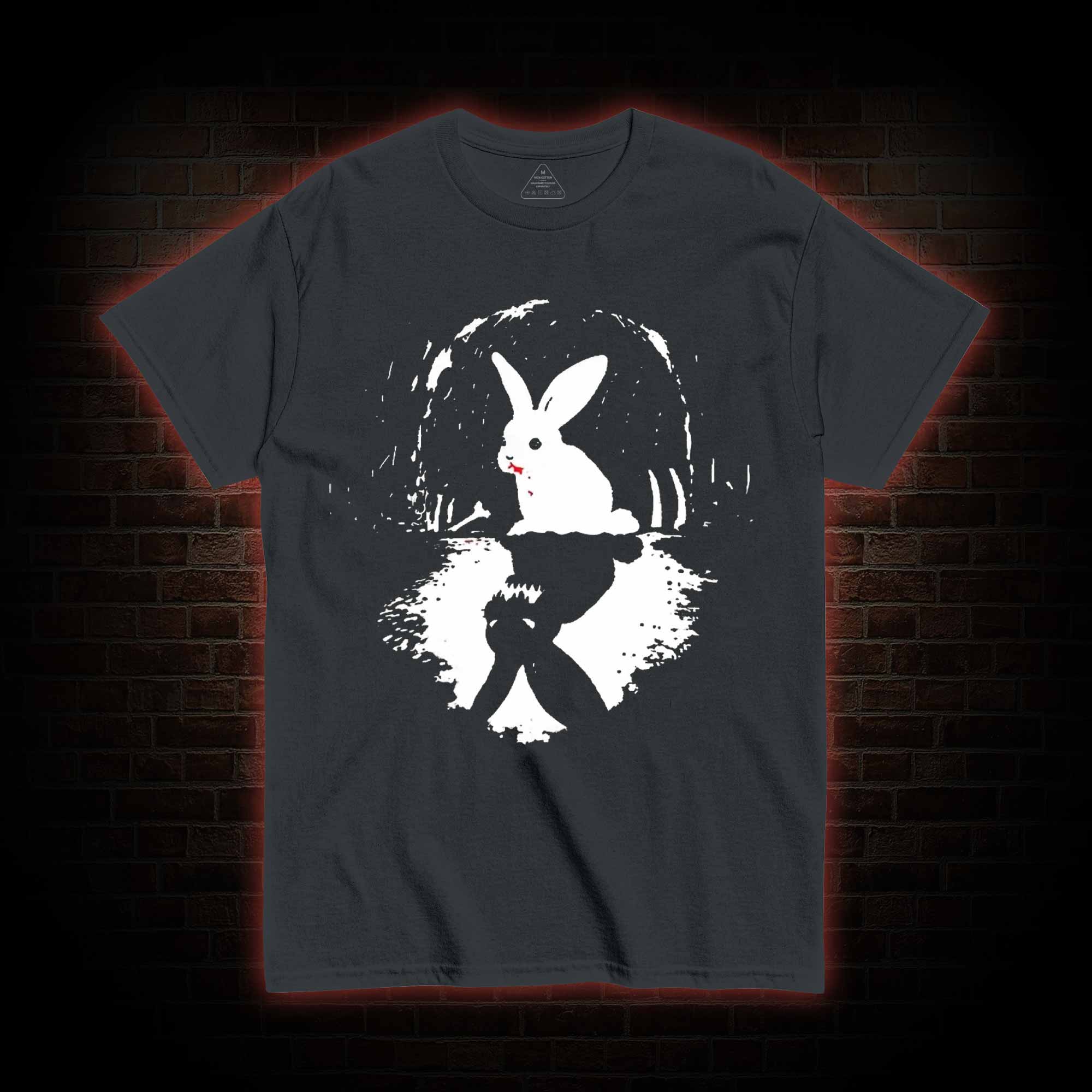 Surreal Duality Rabbit Reflection T-shirt