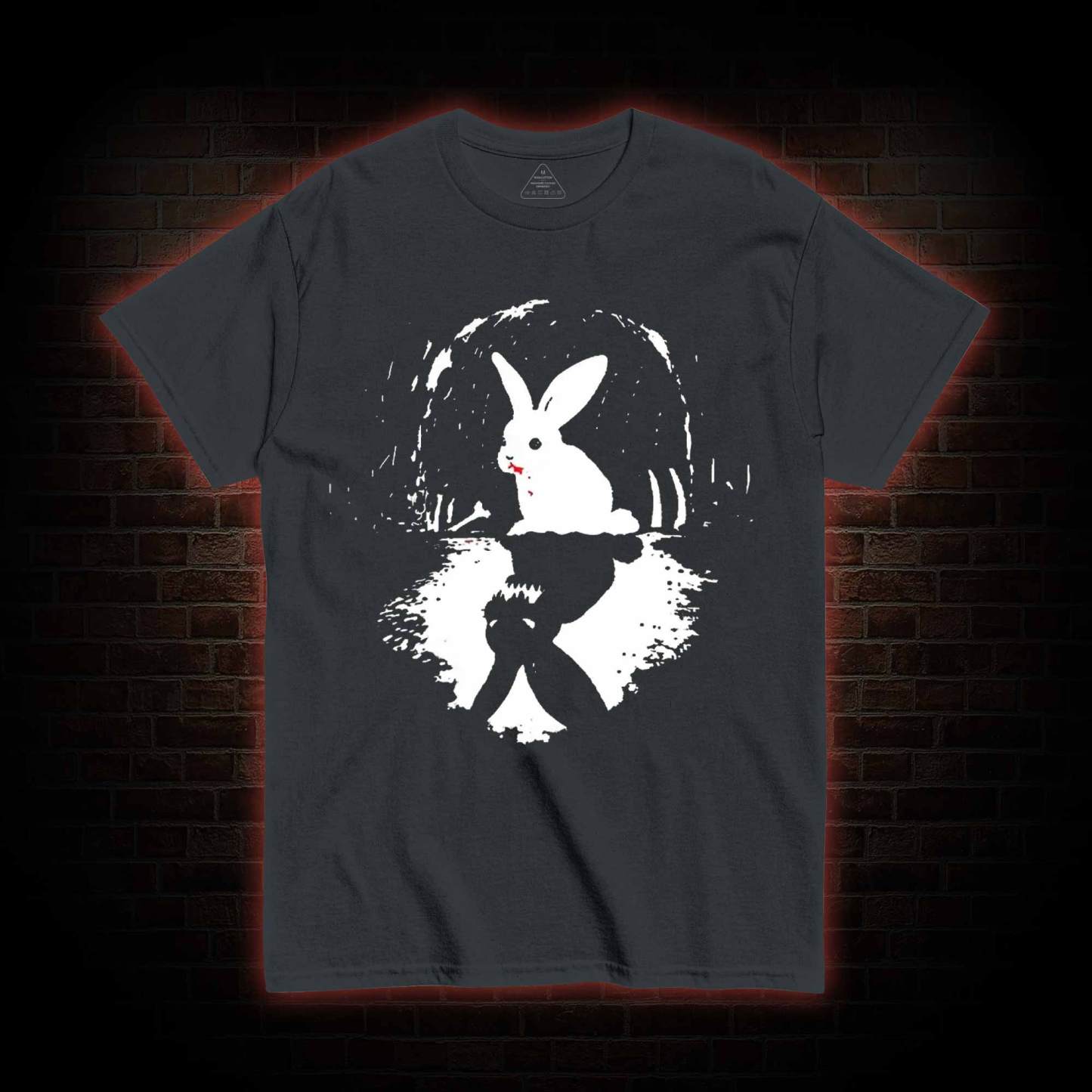 Surreal Duality Rabbit Reflection T-shirt