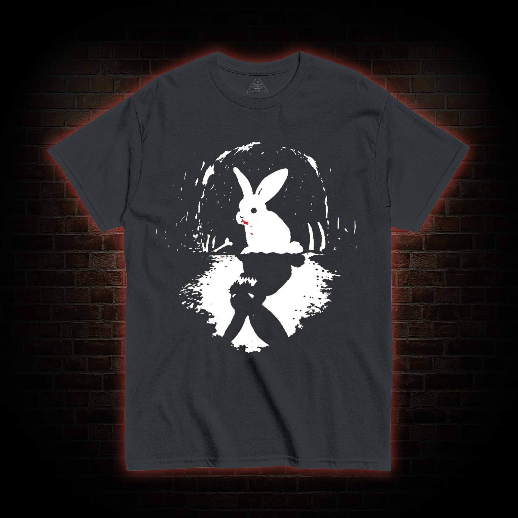 Surreal Duality Rabbit Reflection T-shirt