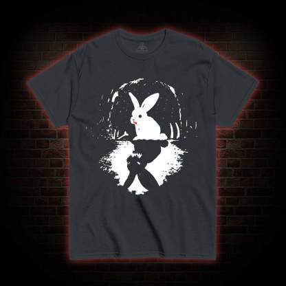 Surreal Duality Rabbit Reflection T-shirt
