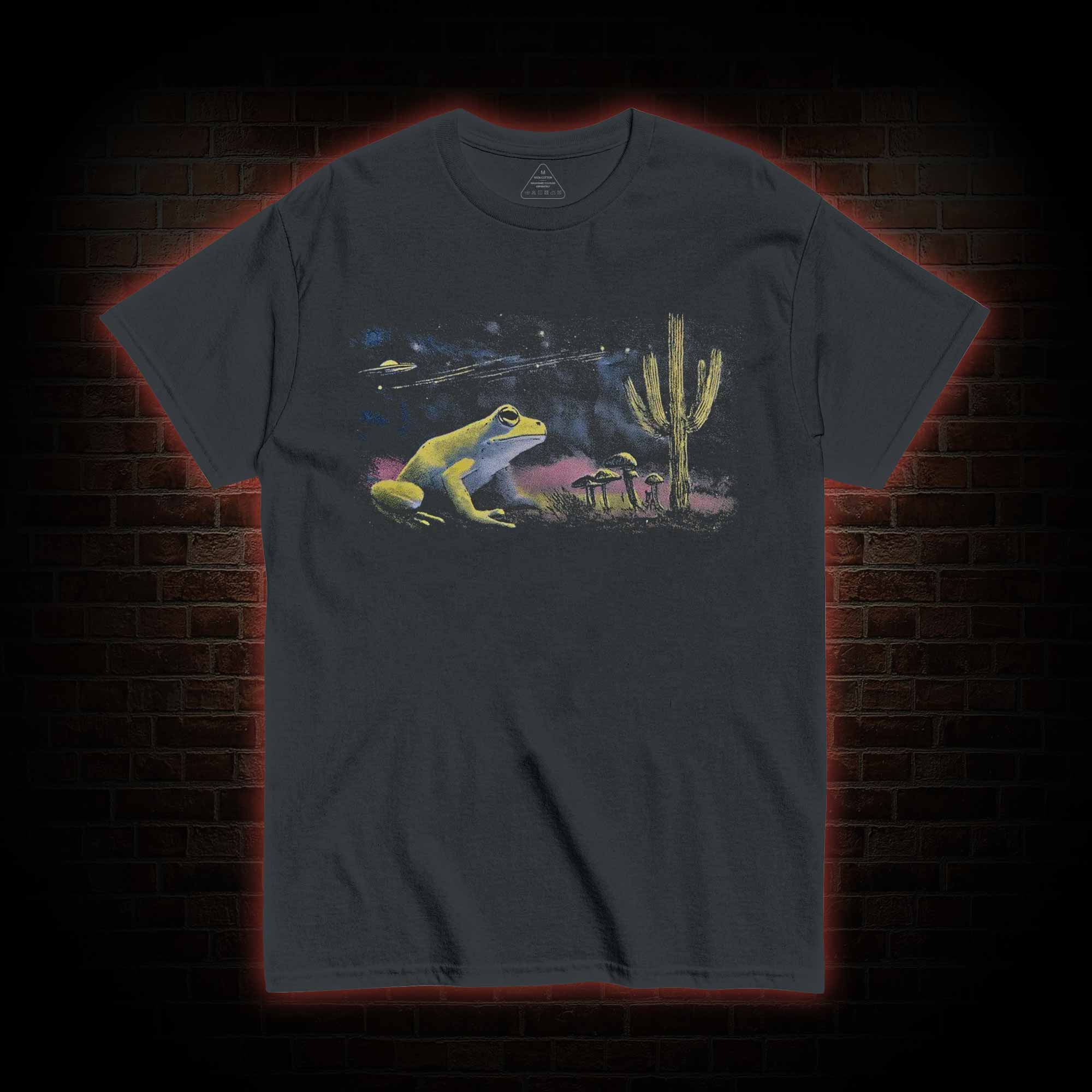 Neon 90s Frog Desert Nights T-shirt