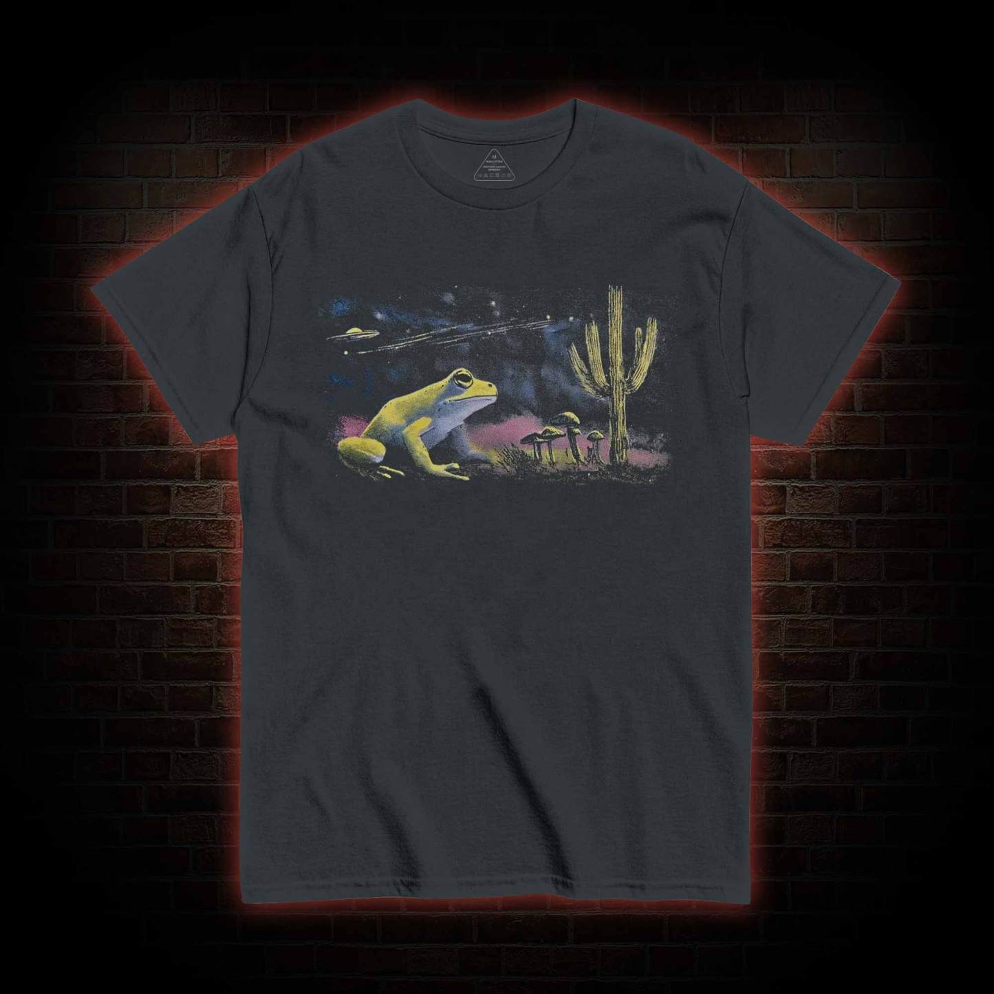Neon 90s Frog Desert Nights T-shirt